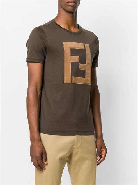 brown fendi t shirt|fendi t shirt size guide.